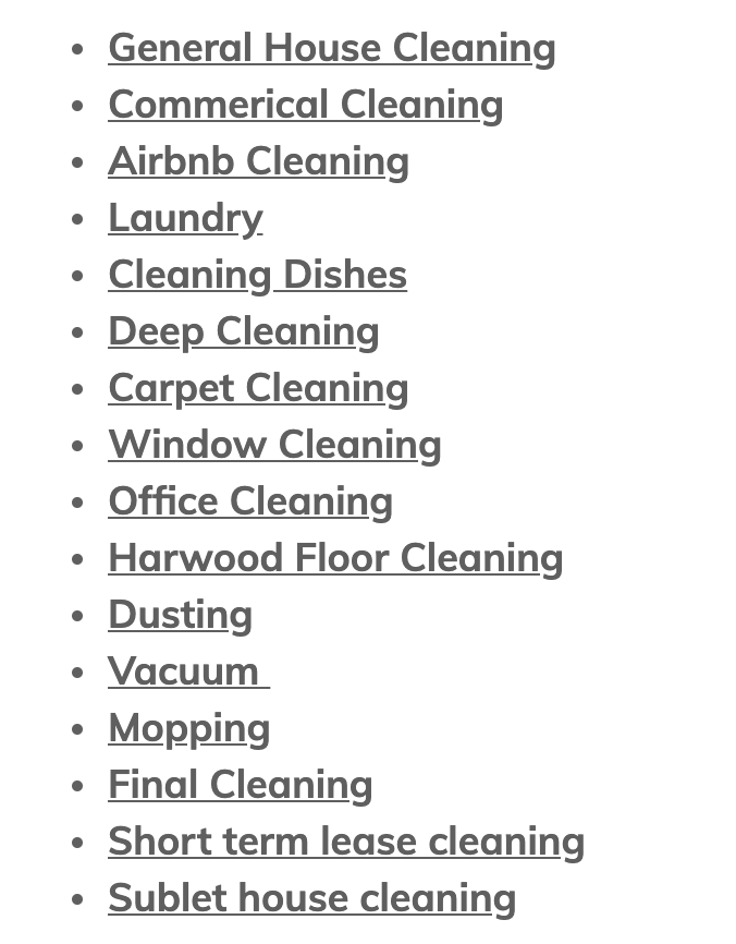 Cleaning Services