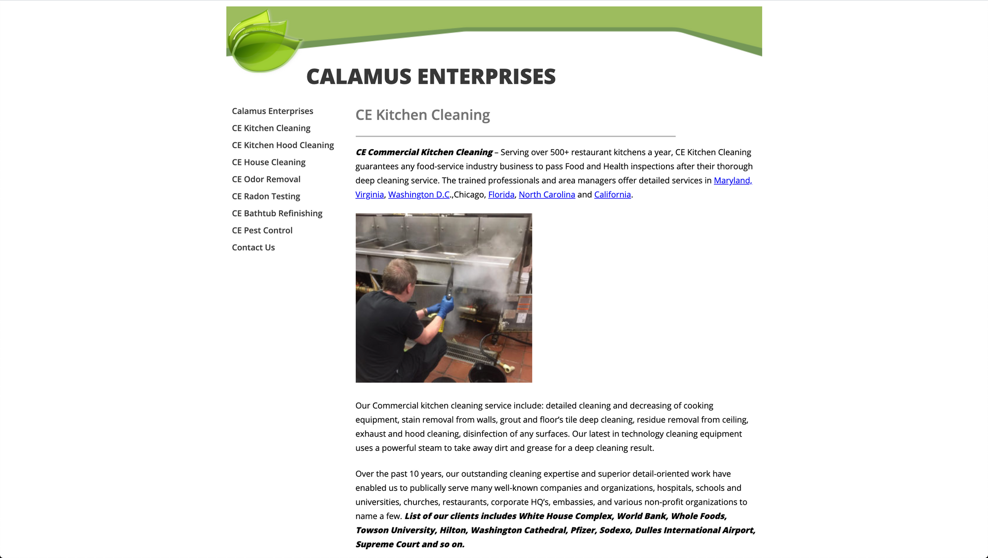 Calamus Cleaning