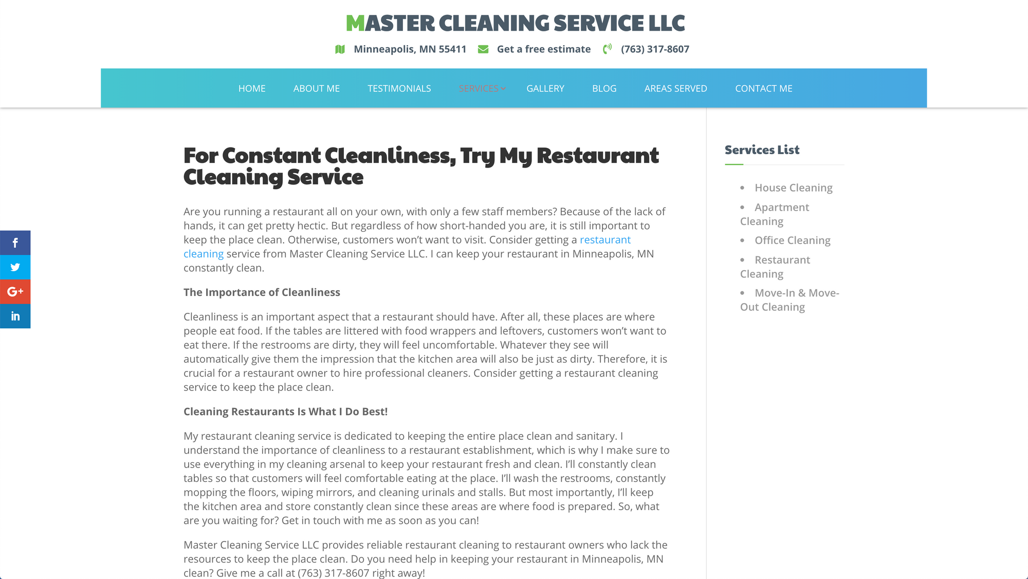 Master Cleaning Service